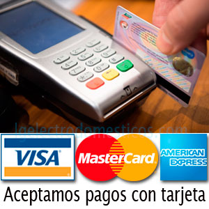 Aceptamos pagos con tarjeta